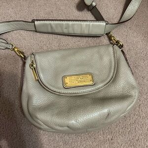 Marc Jacobs Cream Leather Crossbody Bag